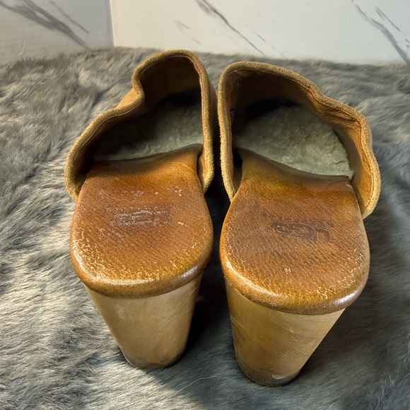 UGG Women's Brown Suede Clogs - Picture 3 of 13